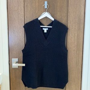 Black sweater vest